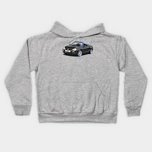 MG MGF Car in Charcoal Black Kids Hoodie